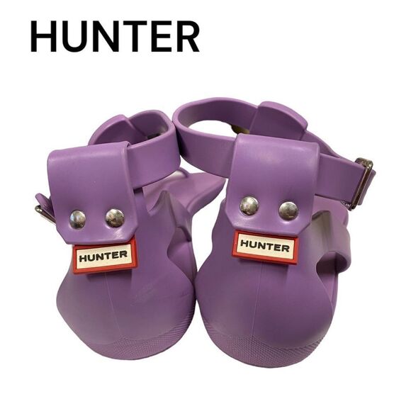 HUNTER Women's Purple T-Strap Thong Style Sandals 8 - Picture 5 of 6